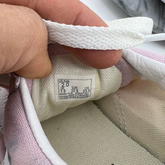 Vans Old Skool Sneakers Youth 2 Pink Suede & Canvas Low Top Skateboarding Shoes - Picture 8 of 12